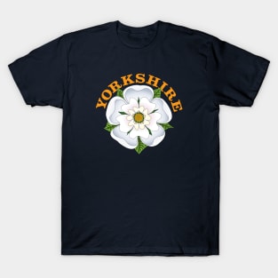 Yorkshire with white rose T-Shirt